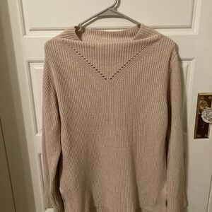 Pact 100% Organic Cotton Fisherman Cowl Neck Tunic Sweater